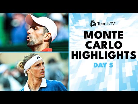 Djokovic vs Musetti; Sinner, Medvedev, Zverev, Tsitsipas & More | Monte-Carlo 2024 Highlights Day 5