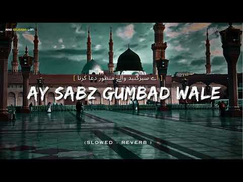 Ay Sabz Gumbad Wale ✨ (ے سبزگنبد والے منظور دعا کرنا)❤ Slowed ~ Reverb l #naat #lofinaat