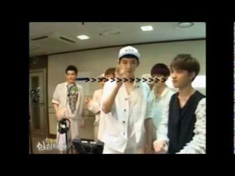 D O reaction when Chanyeol pull a straw from his mouth