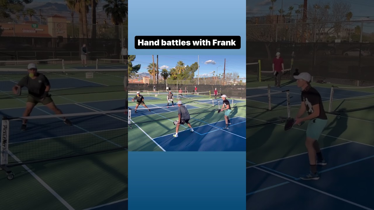 Hand battles with Frank #pickleball