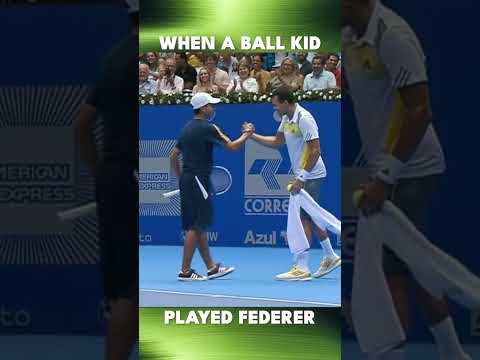 Tsonga Needed Help Against Federer - Enter Ball Kid! 😂