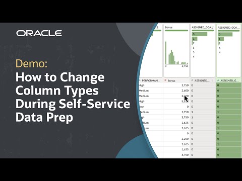 How to Change Column Types During Self-Service Data Prep in Oracle FDI