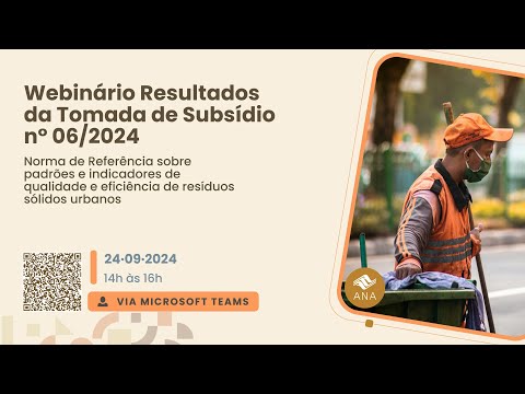 Webinário Resultados da Tomada de Subsídio n° 06 2024