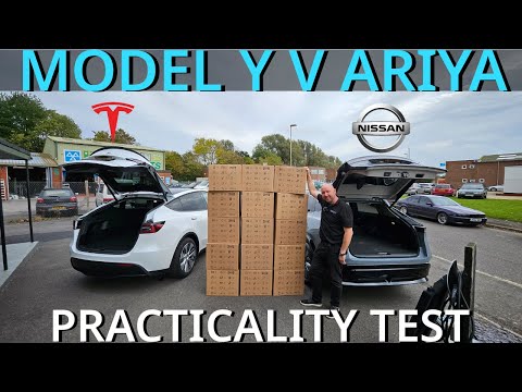 Nissan Ariya V Tesla Model Y - the pros and cons of each and practicality test