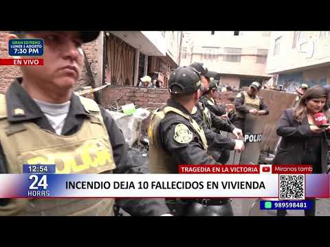 Tragedia en La Victoria: incendio deja 10 fallecidos en vivienda