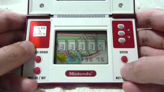 NINTENDO GAME WATCH BLACK JACK 9999 points! - YouTube