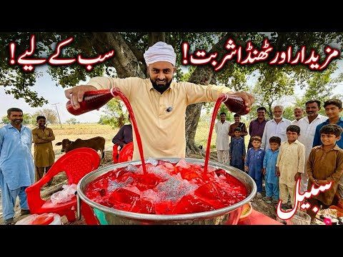 45°C Degree Ki Garmi Me Thand Thar Rooh Afza Milk Sharbat Ki Sabeel Laga Di! 🥵🥶