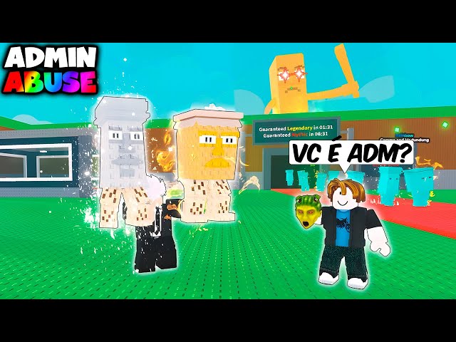 NOOB AO PRO COM PODERES DE ADMIN NO ROUBE UM BRAINROT