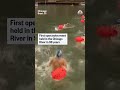First open swim event held in the Chicago River in 98 years - 00:22 min - News - Video