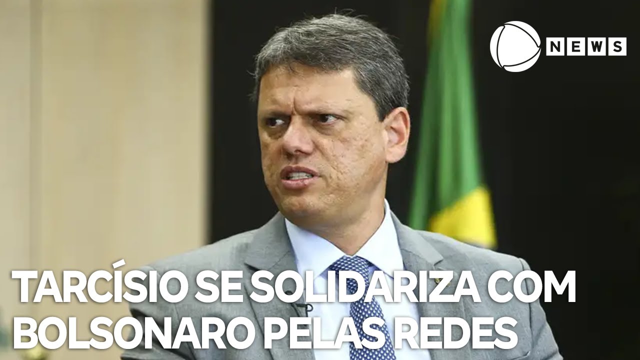 Tarcísio presta solidariedade pelas redes sociais após julgamento de Bolsonaro