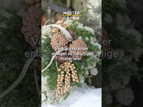 Gravpynt laget av naturlige materialer