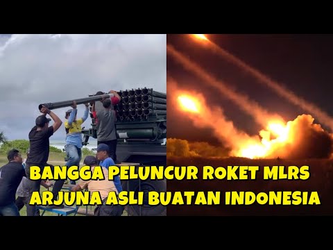 INDONESIA UJI TEMBAK MLRS ARJUNA PELUNCUR ROKET BUATAN ANAK BANGSA
