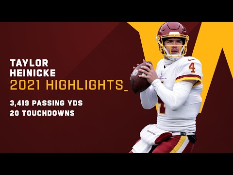 Taylor Heinicke Highlights from 2021 Season | Washington Football Team video clip