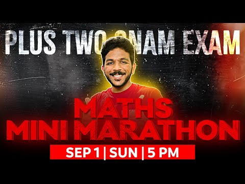 +2 ONAM MATHS EXAM | MATHS  MINI MARATHON | EXAM WINNER +2