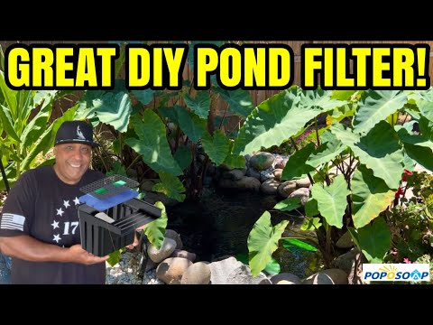 Simple Easy Cheap Effective Pond Filter! This is everything you need to create your own backyard paradise check out the 
POPOSOAP Pond Waterf