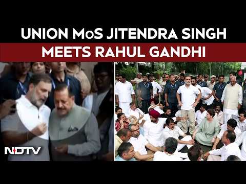 Congress NEET Protest: MoS Jitendra Singh Intervenes As Rahul Gandhi Leads Sit-In Near PM Residence
