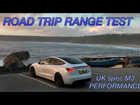 New Tesla Model 3 Performance first road trip - REAL range and efficiency test for UK version 79kWh