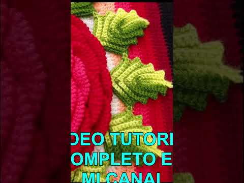 Cuadrado o muestra de colores N° 43 a crochet para colchas y cojines paso a paso