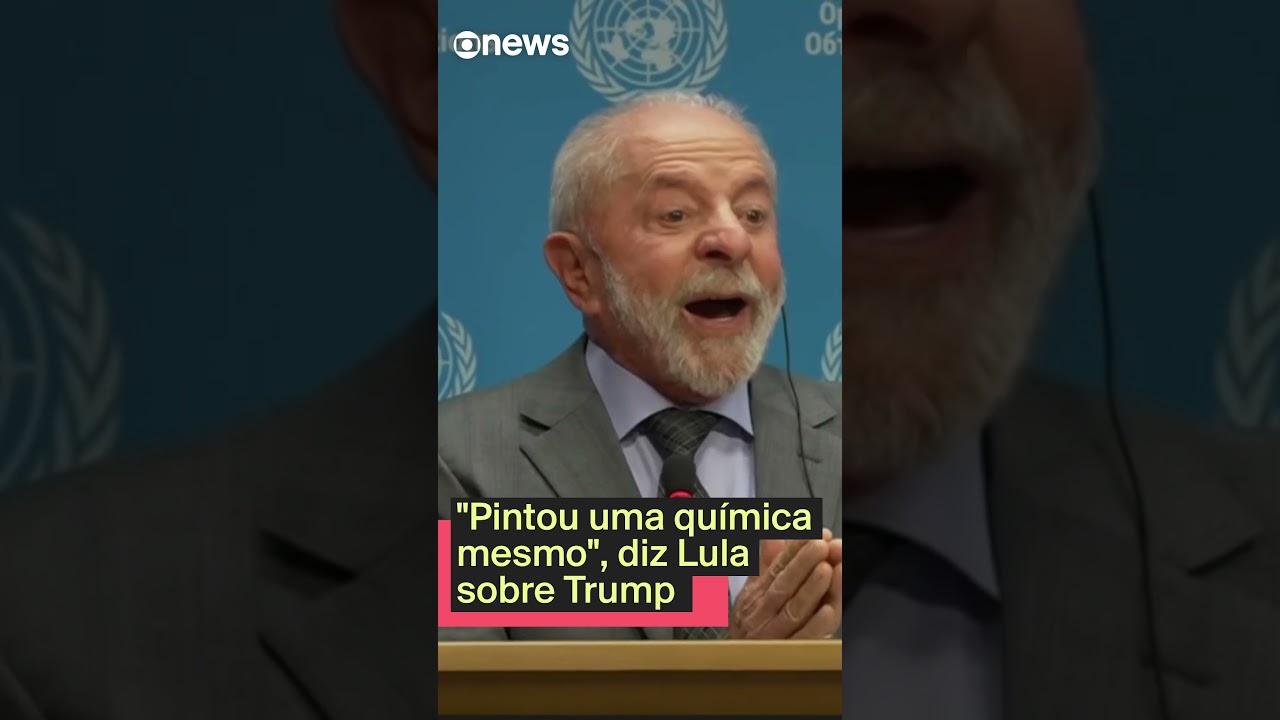 Lula diz que pintou uma química mesmo entre ele e o presidente dos EUA Donald Trump