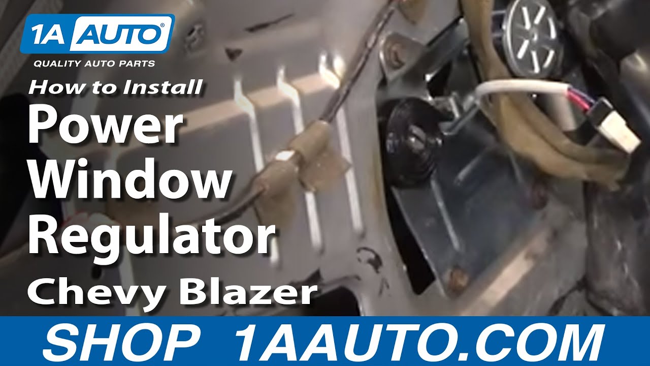 How To Install Replace Power Window Regulator Chevy S10 ... speaker wiring diagram 2005 impala 