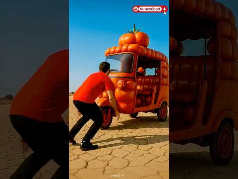 Papa destroys tomato auto | #shorts #ytshorts #baby