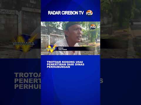 Trotoar Kosong Usai Penertiban dari Dinas Perhubungan