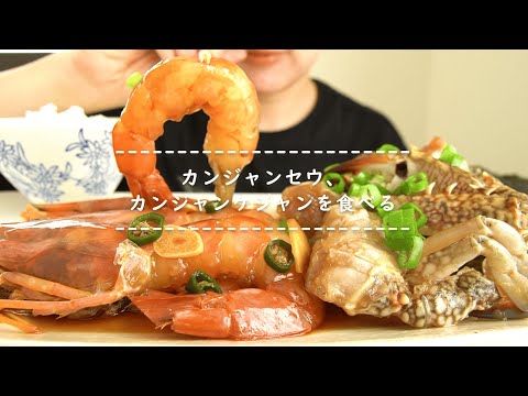 【咀嚼音】カンジャンセウ、カンジャンケジャンを食べる【Eating Sounds】