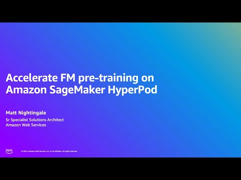 Accelerate FM pre-training on Amazon SageMaker HyperPod (Slurm): Intro | Amazon Web Services