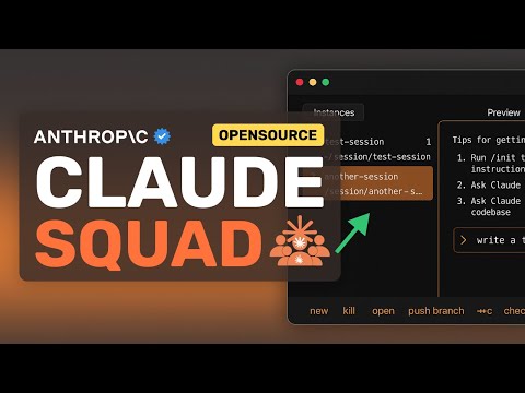 Claude SQUAD: This Opensource Multi AGENTIC AI Coder is PRETTY COOL!