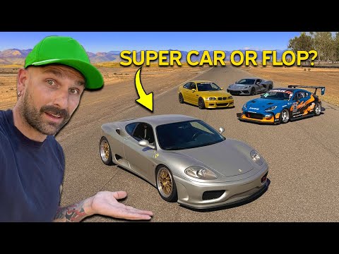 Supercar Showdown: Ferrari 360 vs. C8 vs. Subaru BRZ Track Test