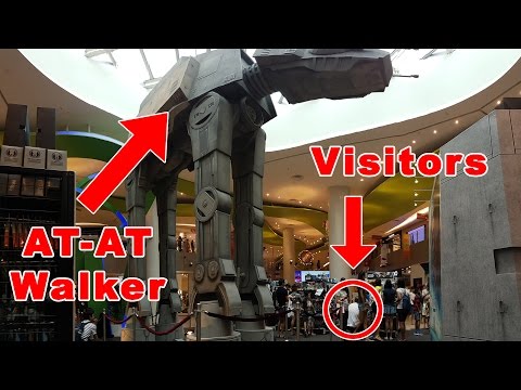 Star Wars Story Rogue One   Full Size Death Trooper and AT AT Walker Live Action