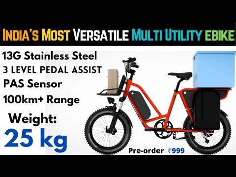 India's Most Versatile Multi Utility ebike - Model C
