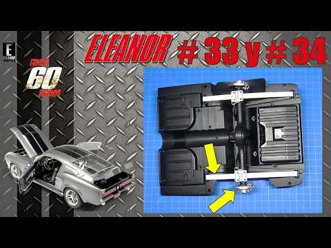 ⌚Construye el Mustang Shelby GT500 Eleanor | 60 segundos - #33 y #34 | Muelle y frenos traseros der
