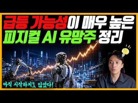 급등 가능성이 매우 높은 '피지컬AI' 유망주 정리 | 개별주 &amp; ETF 이 영상 하나로 끝!