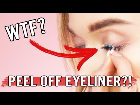 TESTING PEEL OFF EYELINER?! // MyPaleSkin