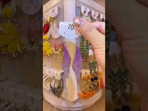 Beautiful Purple Earrings 💜//Latast Jewellery//#viral #shortvideos