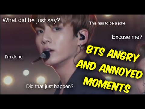 BTS Angry and Annoyed Moments