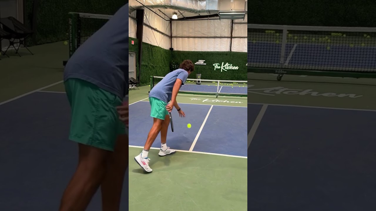 Do you go for your serve? #pickleball #pickleballislife #pickleballaddict #pickleballrocks