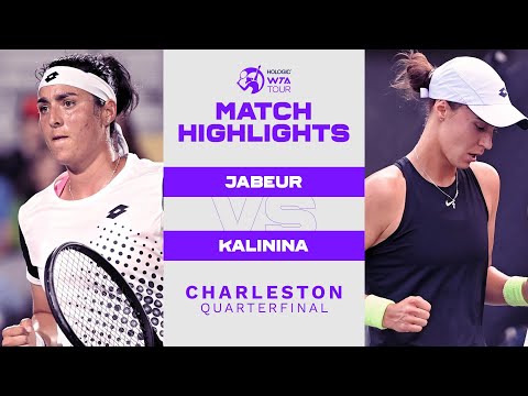 Ons Jabeur vs. Anhelina Kalinina | 2022 Charleston Quarterfinals | WTA Match Highlights