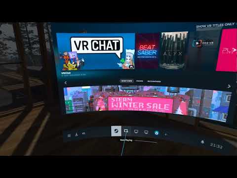 Click to view video Using Steam VR inside a Meta Quest 3 via USB Cable
