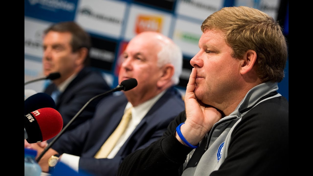 Persconferentie afscheid Hein Vanhaezebrouck