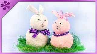 Today I will show you fast and easy way to make bunnies made from socks.---Needed items:- Rice- Sock