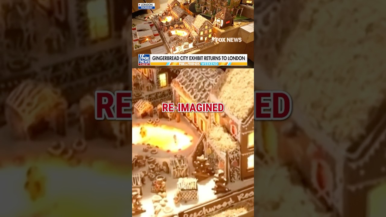 NEW: Massive gingerbread exhibit returns to London museum #foxnews #news #shorts