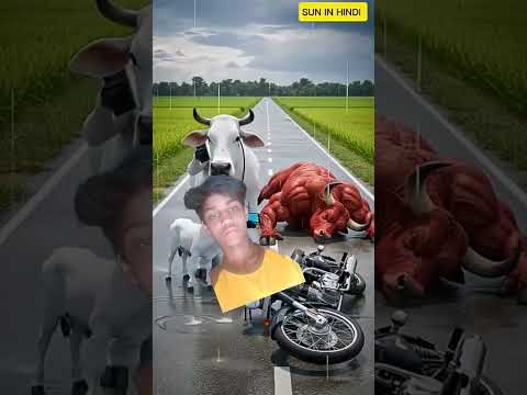 red bul ki xcident,cow helping,