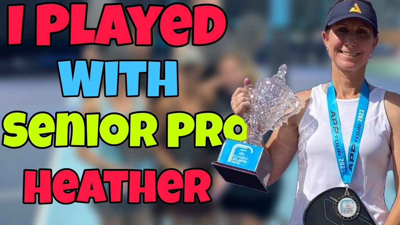 I played with Senior Pro Heather Lovett Pickleball Mixed Doubles