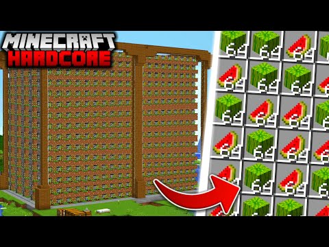 Building AUTOMATIC FARMS in Minecraft Hardcore (#7)