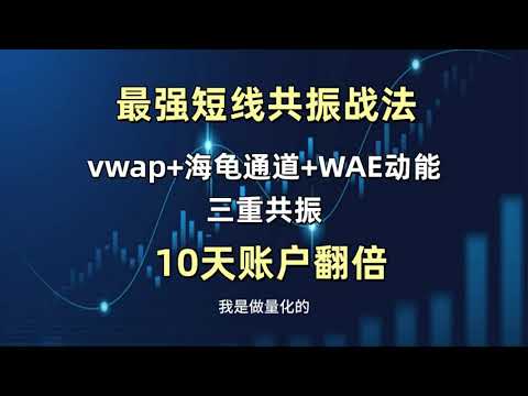 880%盈利最强短线共振战法，vwap+海龟通道+wae动能，10天账户翻倍！