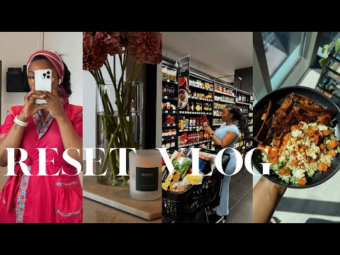 #vlog: Sunday Reset, unpacking from my Paris Trip, Grocery Haul, Church GRWM, Lets make Sunday Lunch