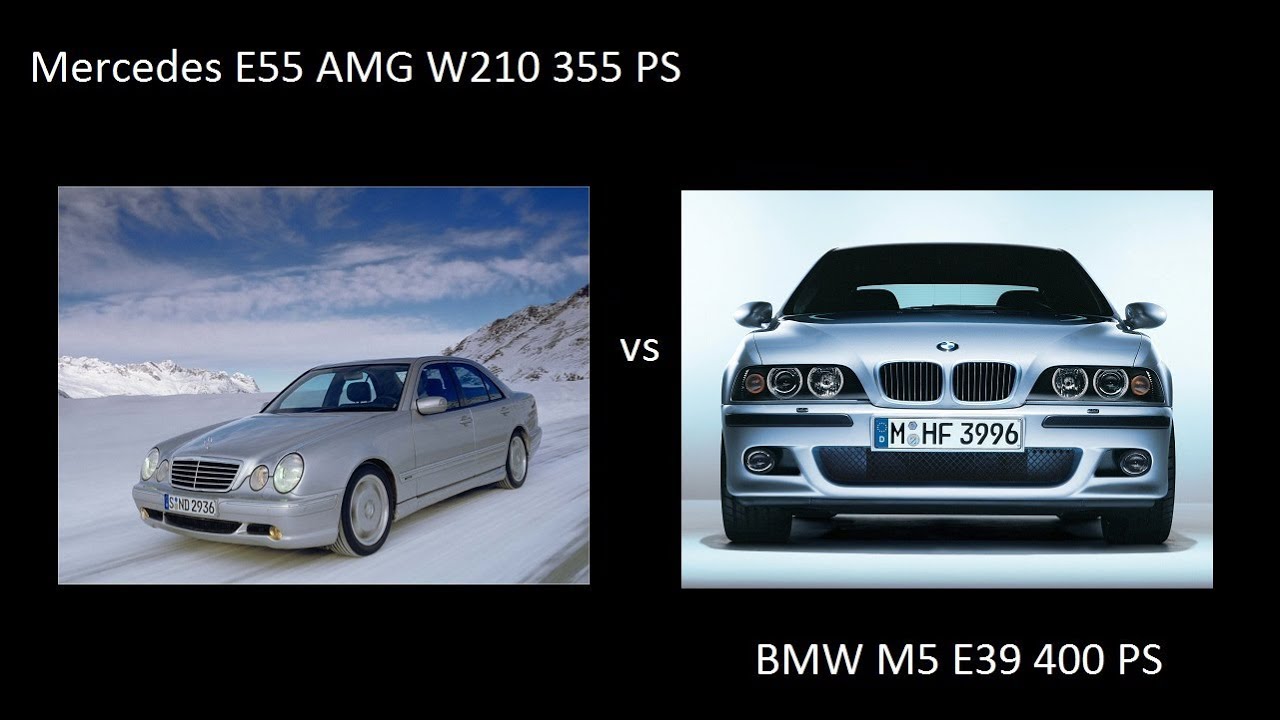 Mercedes E55 AMG W210 vs BMW M5 E39 Drag 0250 kmh