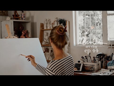 Relaxing art vlog | Three Sisters oil painting